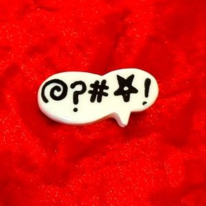Vintage @?#*! Huey Ceramic Pin